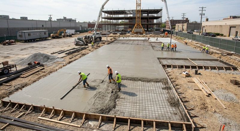 Commercial Slab Installation in Cumming, GA