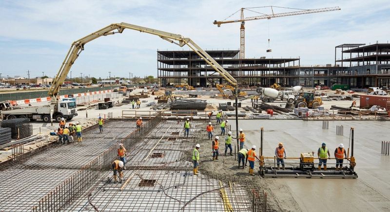 Commercial Slab Installation in Fargo, ND