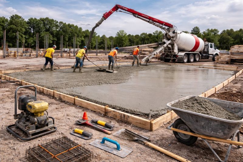 Commercial Slab Installation in Fort Worth, TX