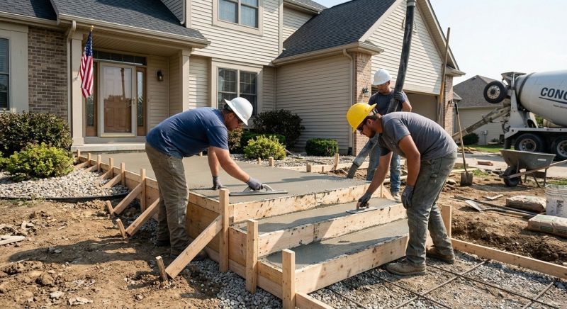 Concrete Porch Construction in Sacramento, CA