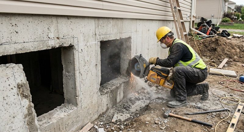 Basement Window Cutting in Corpus Christi, TX