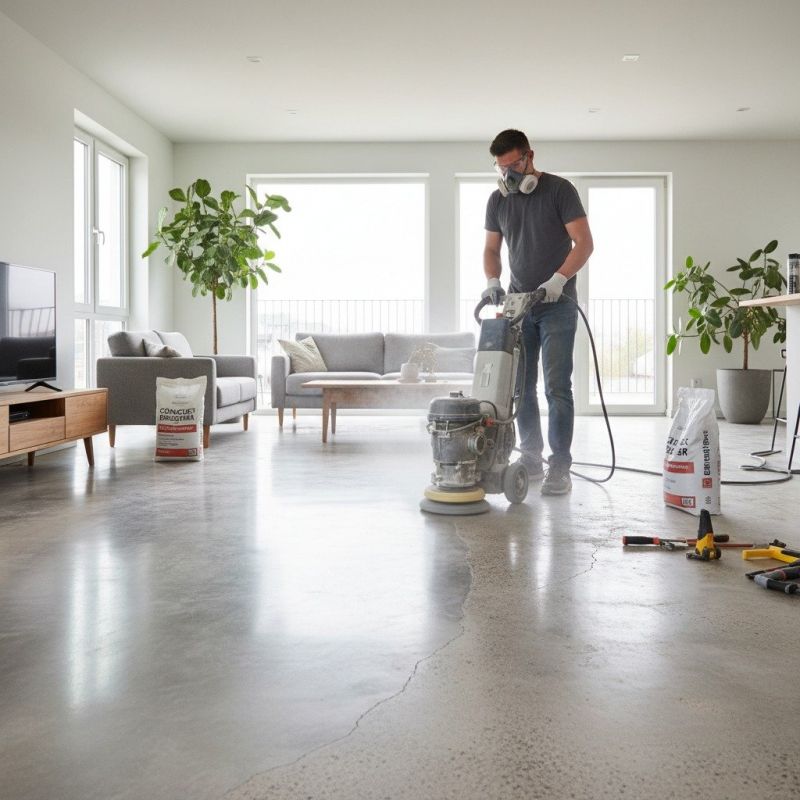 Concrete Basement Polishing in Louisville, KY