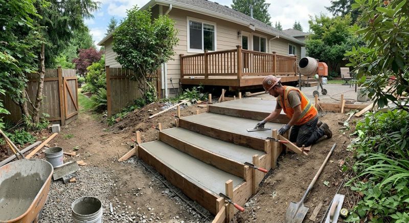 Concrete Stairs Installation in Sacramento, CA
