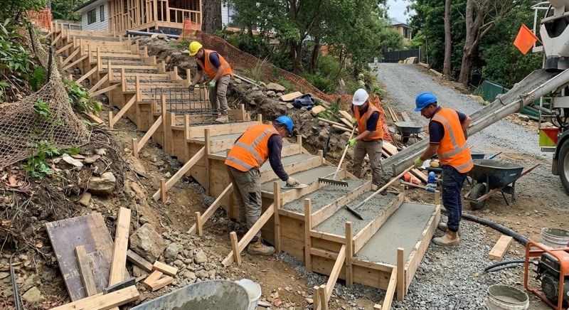 Steps Pouring in Sacramento, CA